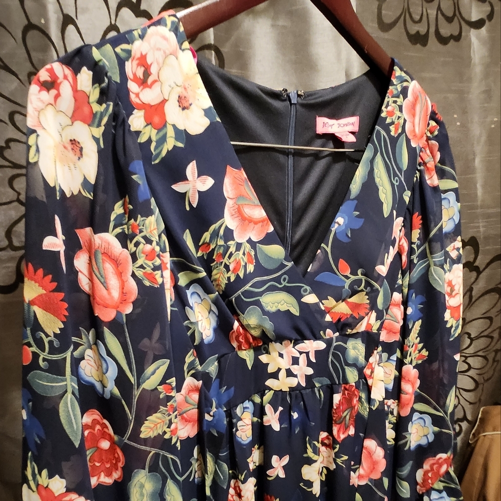 betsey Johnson flower hippie dress